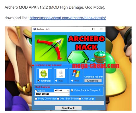 archero apk hacked.